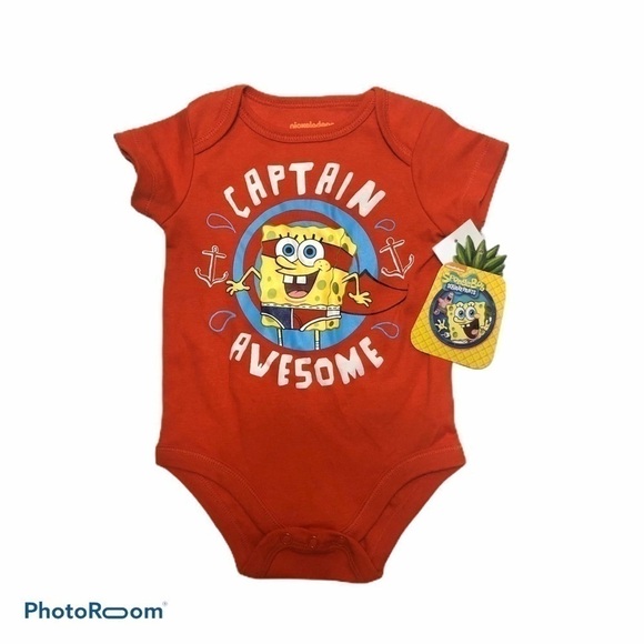Sponge bob Square Pants Onesie NWT 0-3M - Picture 1 of 3